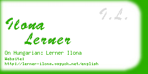 ilona lerner business card